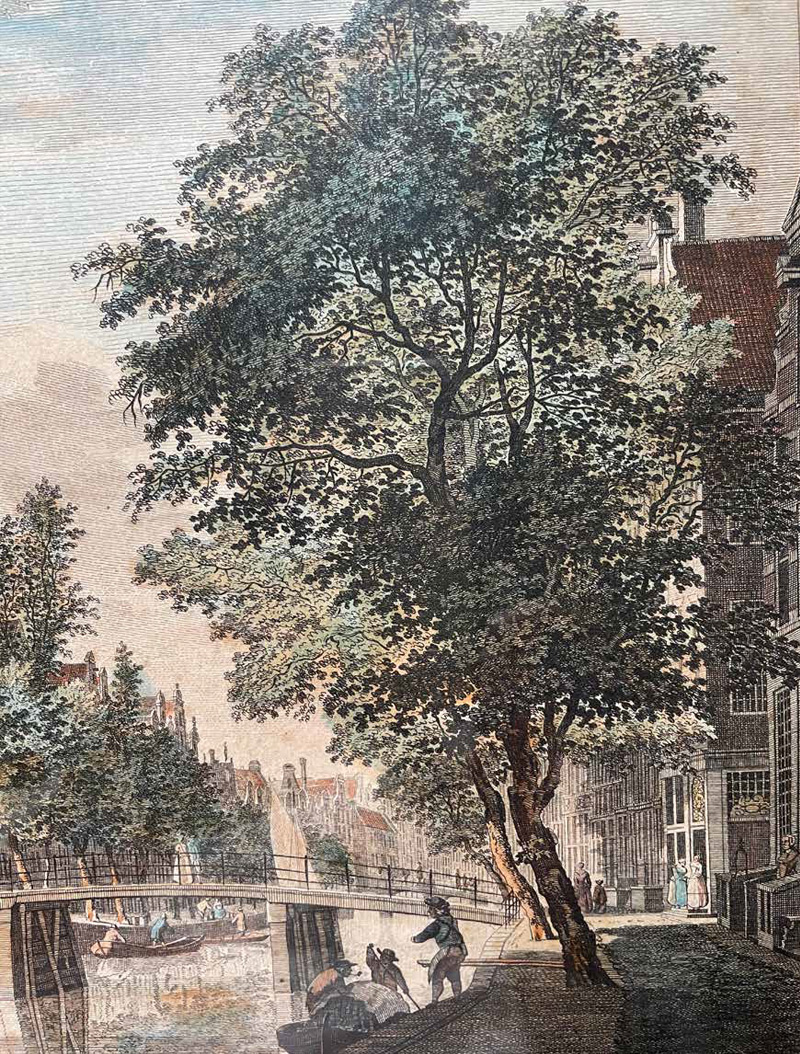 Painting of old Amsterdam