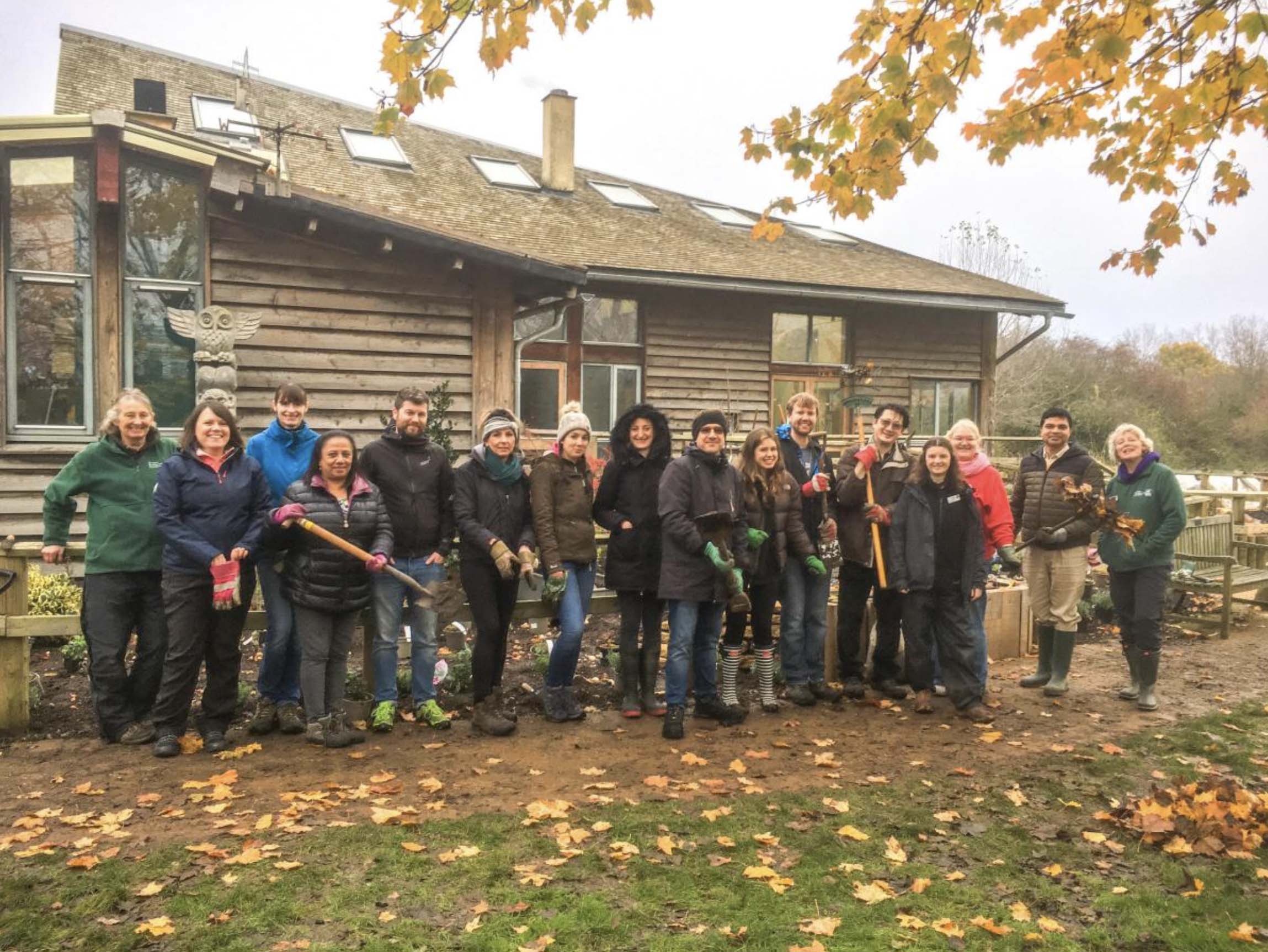 BBOWT Environmental Educational Garden volunteers at Sutton Courtney